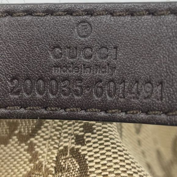 Gucci Hat Baseball Cap Leather GG Logo Blawan Men's Size XL - Picture 6 of 12